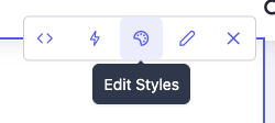 Edit Styles button